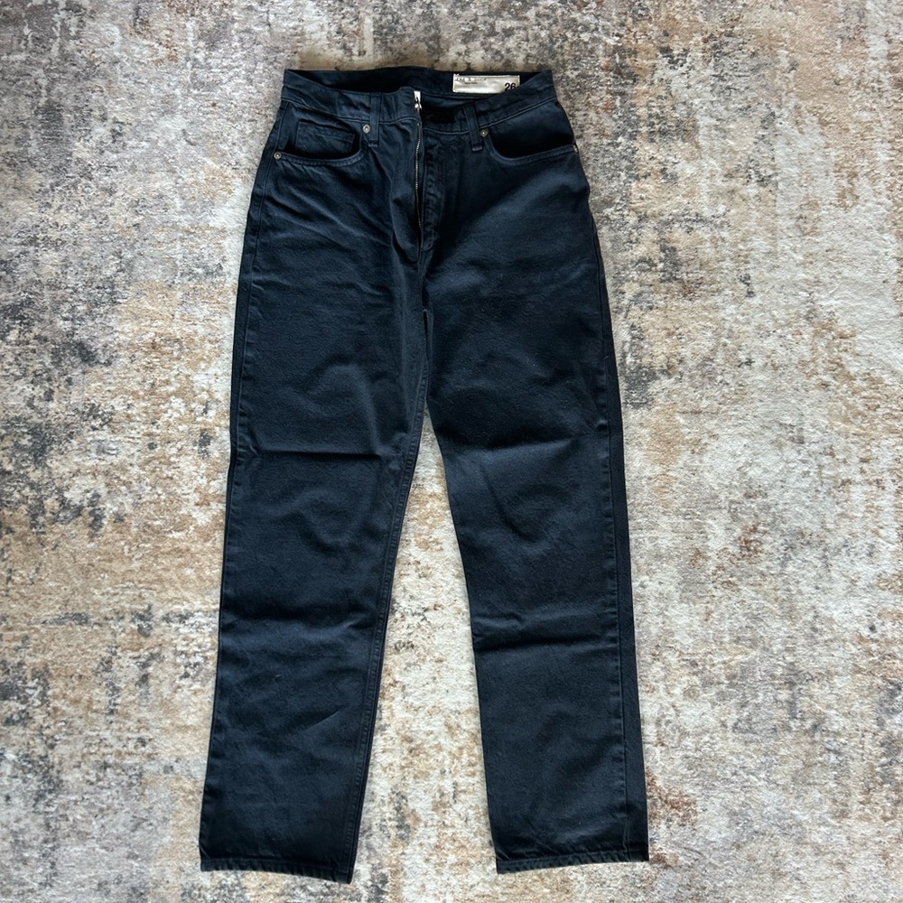 rag & bone Women’s Wren High Rise Slim Straight Navy Jeans